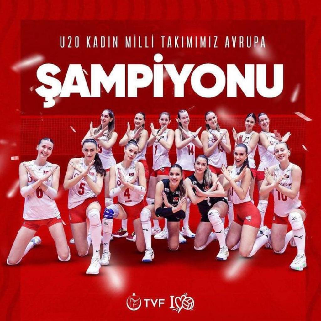 U20 Kadın Voleybol Takımımız Avrupa Şampiyonu!