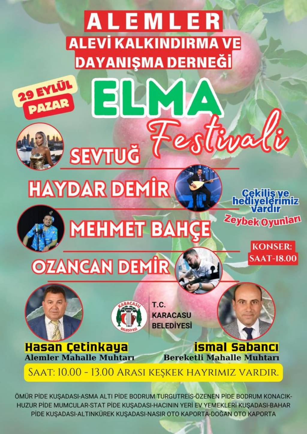 Karacasu Belediyesi'nden Elma Festivali Daveti